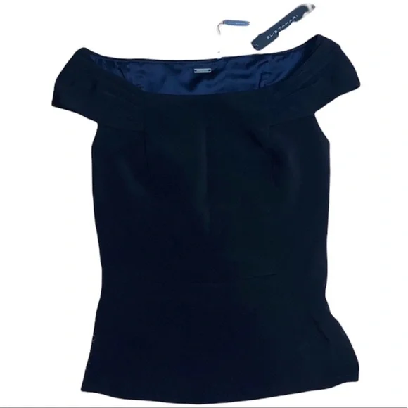 ElieTahari Darlene Blouse Size XS color: Black NWT - Picture 11 of 12